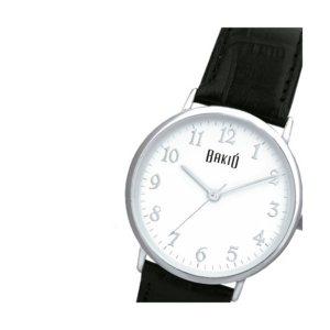 RK-009, Reloj ejecutivo marca bakio, caja de acero inoxidable, correa de piel, maquinaria de alta precision y resistente al agua ( 5 atm ), incluye estuche de lujo bakio