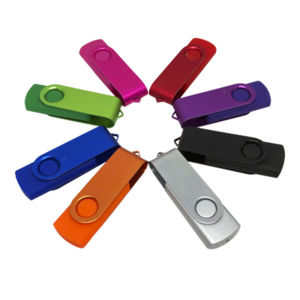 LD102-32GB, Memoria USB Giratoria con Clip Metálico del mismo color que el cuerpo de la memoria