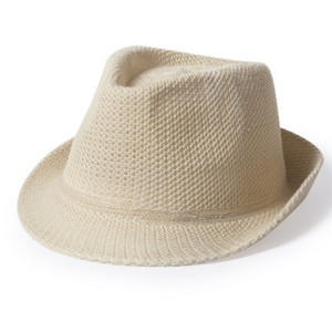 5504, Sombrero de alta calidad en material sintético de sobrios colores con confortable cinta interior a juego.