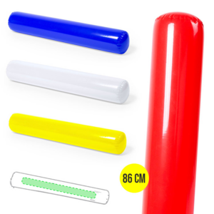 5114, Barra inflable en PVC de acabado brillante en variada gama de alegres colores.