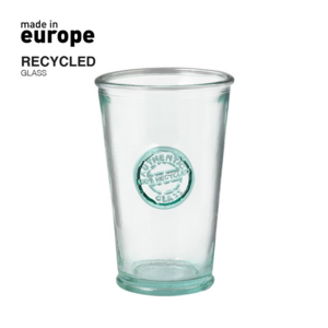 2650, Vaso de línea nature de 300 ml de capacidad. De fabricación europea y hecho en cristal reciclado GRS (Global Recycled Standard / Estándar de Reciclaje Global), que garantiza el origen reciclado del material usado para fabricar el producto. 300 ml