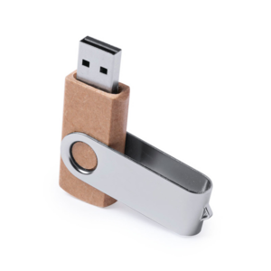 6228 16GB, Memoria USB nature de 16GB de capacidad, con mecanismo giratorio, cuerpo acabado en cartón reciclado y clip metálico. Presentada en estuche individual de cartón reciclado. Presentación Individual
