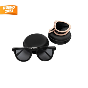 LEN 007, LENTES FOLDY. Gafas de sol plegables con protección UV 400 que combinan estilo y practicidad. Su diseño permite que se doblen fácilmente, compactos e ideales para transportar. Incluye estuche rígido y portátil para su protección. Adecuados para la playa y actividades al aire libre.
