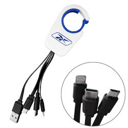 CAB-02, CABLE LLAVERO DE PLASTICO USB PARA CARGA CON CONEXION PARA ANDROID, iOS Y TIPO C