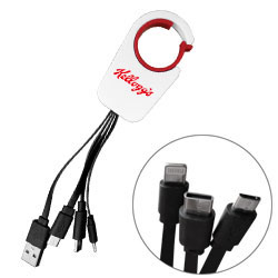 CAB-02, CABLE LLAVERO DE PLASTICO USB PARA CARGA CON CONEXION PARA ANDROID, iOS Y TIPO C