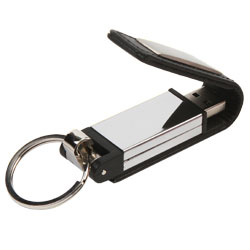 MEM-LET02, MEMORIA USB DE 8 GB METALICA CUBIERTA EN CURPIEL, INCLUYE ESTUCHE DE LUJO