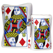 028-045-1, Almohada decorativa en forma de carta de poker, los precios mostrados son mínimos ya que estos varían conforme a las características solicitadas, favor de contactar para obtener una cotización exacta