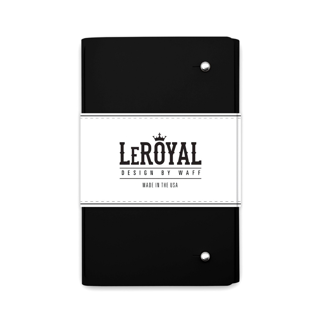 SLOFI135, Le Royal Recycled Leather Notebook Black