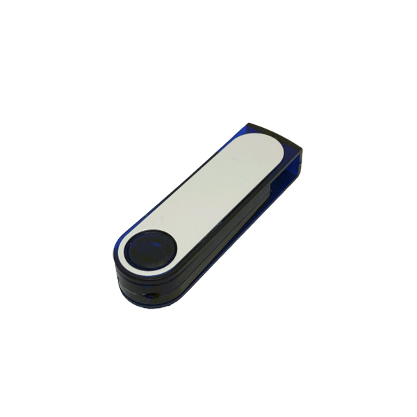 LD106-32GB, USB Giratoria de Plástico con Placa de Aluminio para Personalizar con Logo