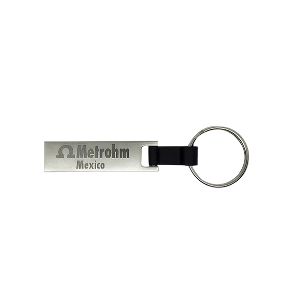 LD138-16GB, USB Metálico con llavero en Caucho