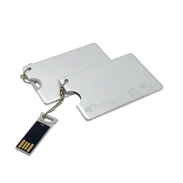 LD152TMET-16GB, USB Tarjeta Rectangular Metálica