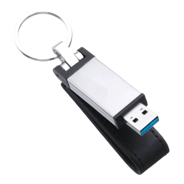 LD227P-8GB, USB Tipo Llavero de PIel con Metal