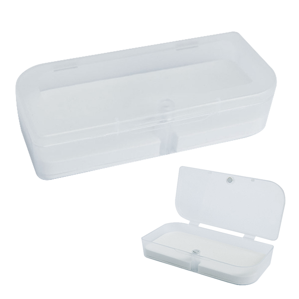 EST002-SIN, Estuche de plastico translucido para USB, forma rectangular.
