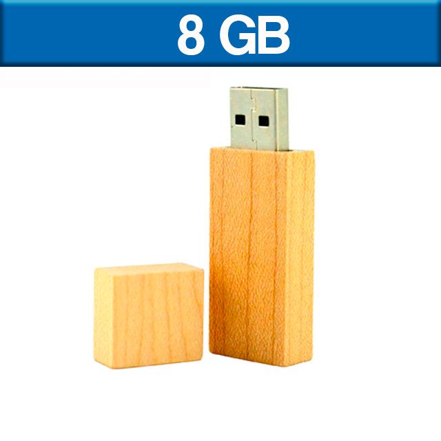 USB206, MEMORIA USB MAPLE
Memoria USB MAPLE de Madera color Natural.

Capacidad 8 GB.

También disponible en:
4 GB
