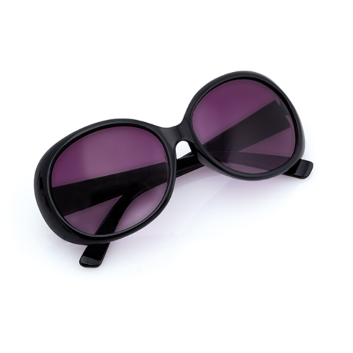 7001, Gafas de sol con protección UV400 de clásico diseño. Con montura en divertidos colores y lentes en color negro. Protección UV400