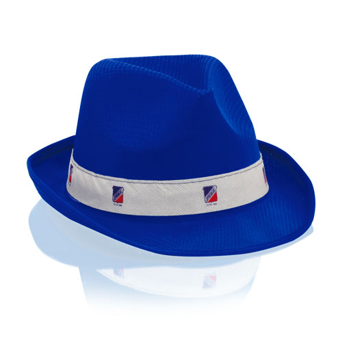 3575, Sombrero de poliéster en variada gama de vivos colores con cómoda y suave cinta interior.