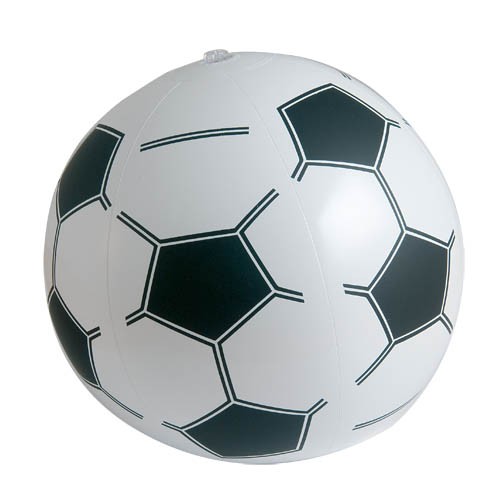 9576, Balón inflable de PVC con diseño retro inspirado en los antiguos balones de fútbol Medidas Desinflado: 33 cm. Inflado: 25 cm