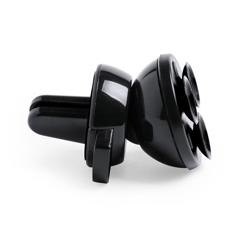 6224, Soporte de rejilla de coche para smartphone con fijación al dispositivo mediante ventosas. En elegante color negro, con giro 360º y 45º de inclinación. Presentado en atractiva caja de diseño.