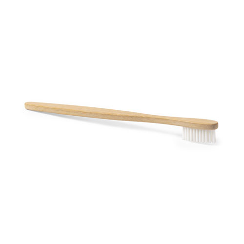 6362, Cepillo de dientes de línea nature. Fabricado en bambú y presentado en caja individual de diseño eco.