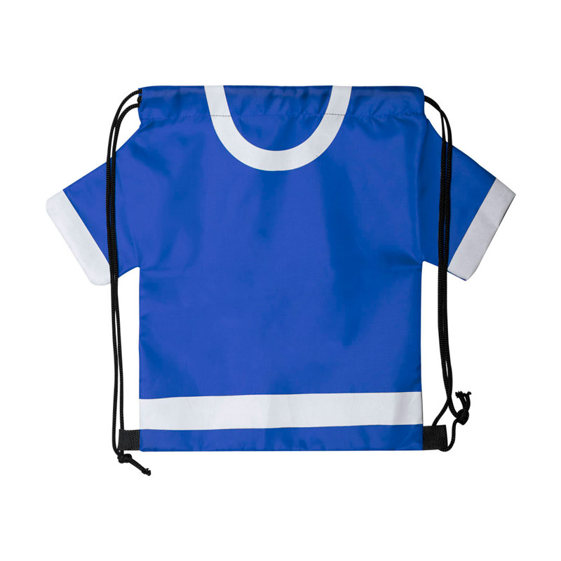 6632, Original y divertida mochila de cuerdas para adulto en forma de camiseta. En suave poliéster 210D, con cuerdas autocierre en color negro y esquinas reforzadas. disponible en variada gama de colores intensos.