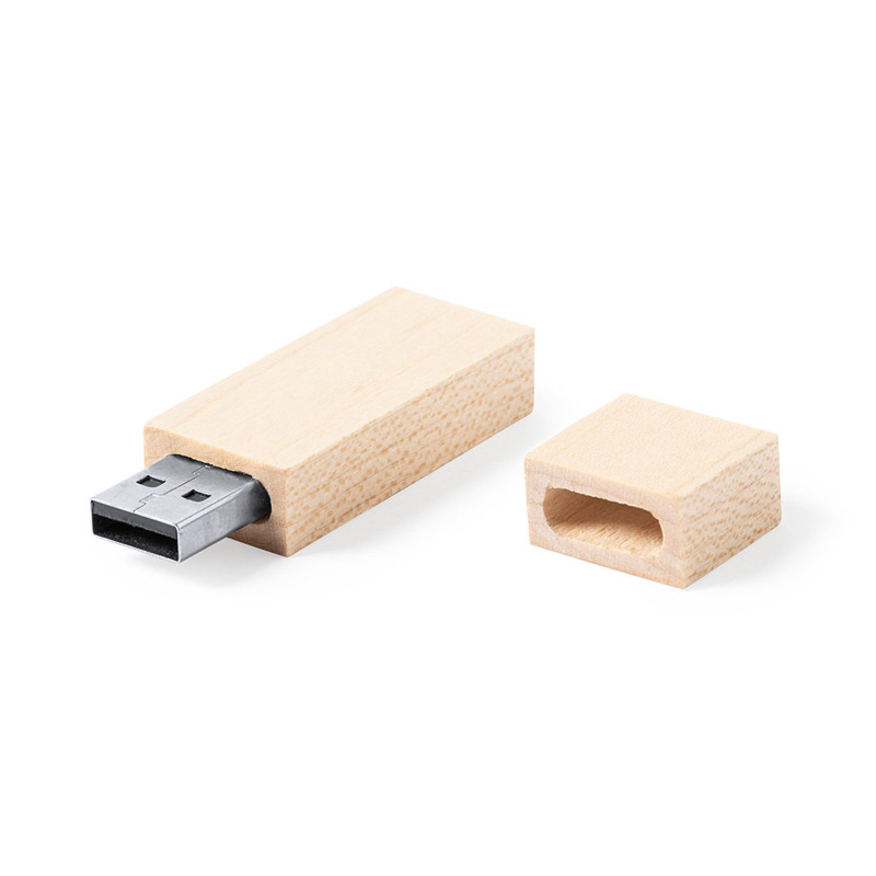 1307 16GB, Memoria USB de línea nature de 16GB de capacidad. Fabricada en madera, para así fomentar la utilización de materiales naturales. Presentada en atractiva caja de diseño eco.