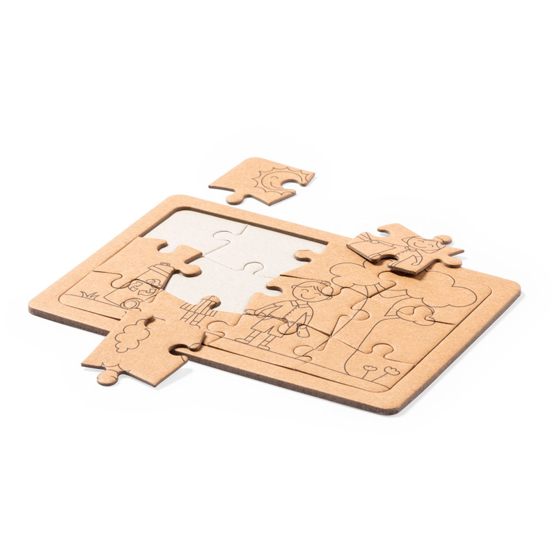 1517, Set de puzzles de línea nature fabricados en cartón reciclado. Incluye 2 puzzles de 12 piezas cada uno. Set presentado en caja individual de diseño kraft. 2 Puzzles 12 Piezas