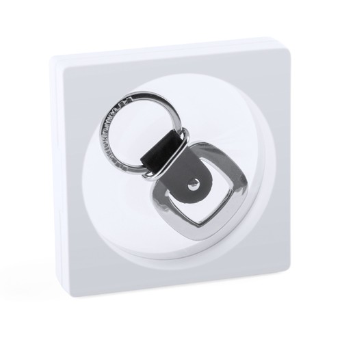 4761, Estuche para memoria USB con ventana de film transparente, de atrevido diseño y elegante acabado en color blanco.
