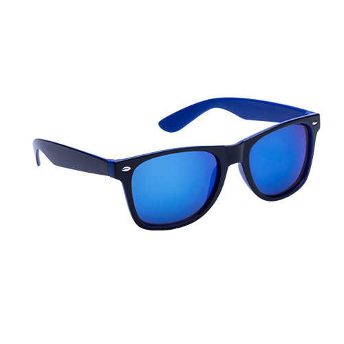 4799, Gafas de sol con protección UV400 de clásico diseño. Con montura de acabado bicolor en divertidos colores y lentes espejados a juego. Protección UV400