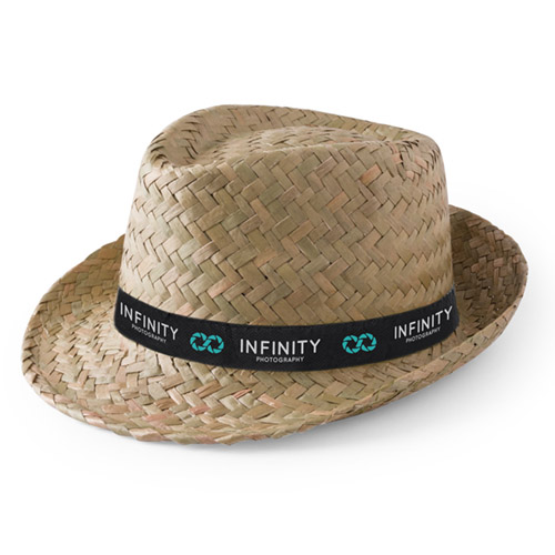 4930, Sombrero de paja en colores blanco o verdoso natural con confortable cinta interior.