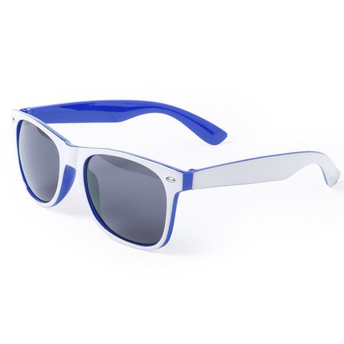 5354, Gafas de sol con protección UV400 de clásico diseño. Con montura de acabado bicolor en divertidos colores y lentes en color negro. Protección UV400
