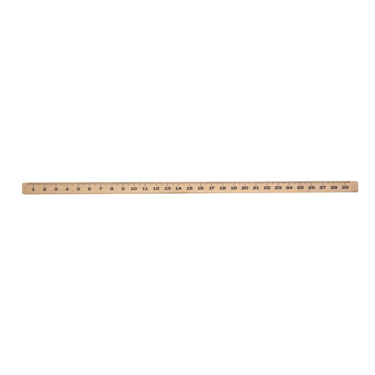INF 530, REGLA VIADI. Regla de madera para niños con escala de 30 centímetros.