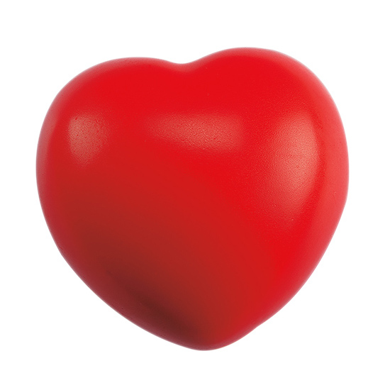 SOC 011-09, CORAZÓN ANTI-STRESS. Figura antiestrés de PU con figura de corazón.