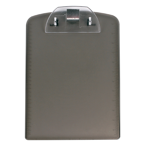 DK-037, Tabla de plástico con clip porta documentos, colores: gris, blanco, azul y rojo