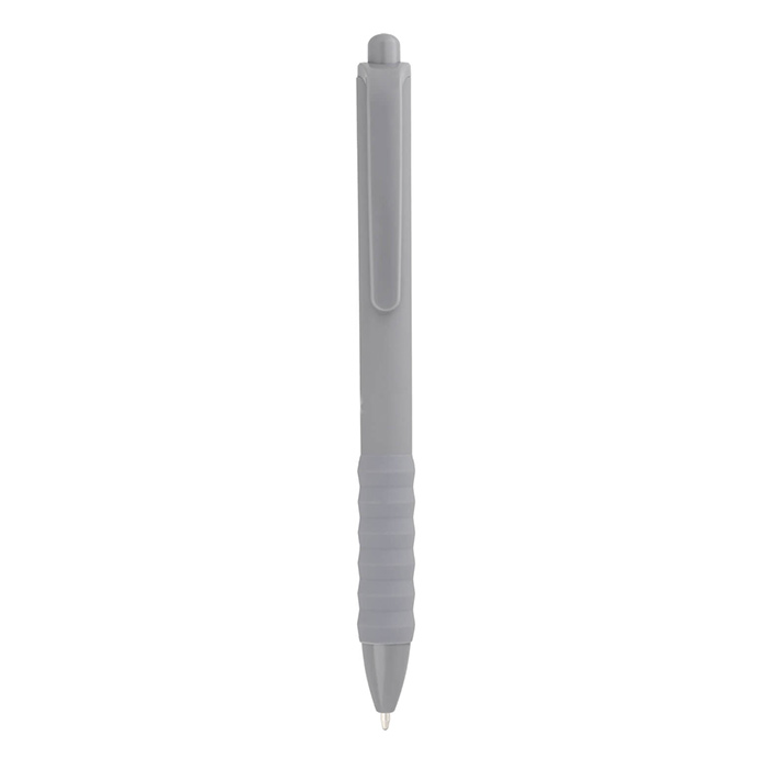 BP 23164, KIDA. Bolígrafo de plástico con acabado rubber, grip de silicón y mecanismo de click.