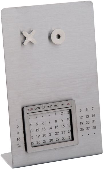 CAL19, Calendario perpetuo en acero esmaltado con imanes
